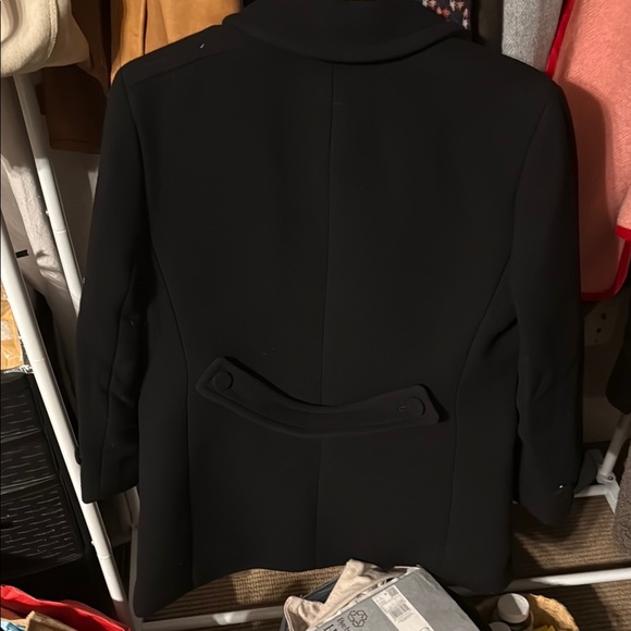 J.Crew Italian Double-Cloth Wool Coat w/ Chain Detail – Black – Size 4 – NWT - Picture 5 of 5